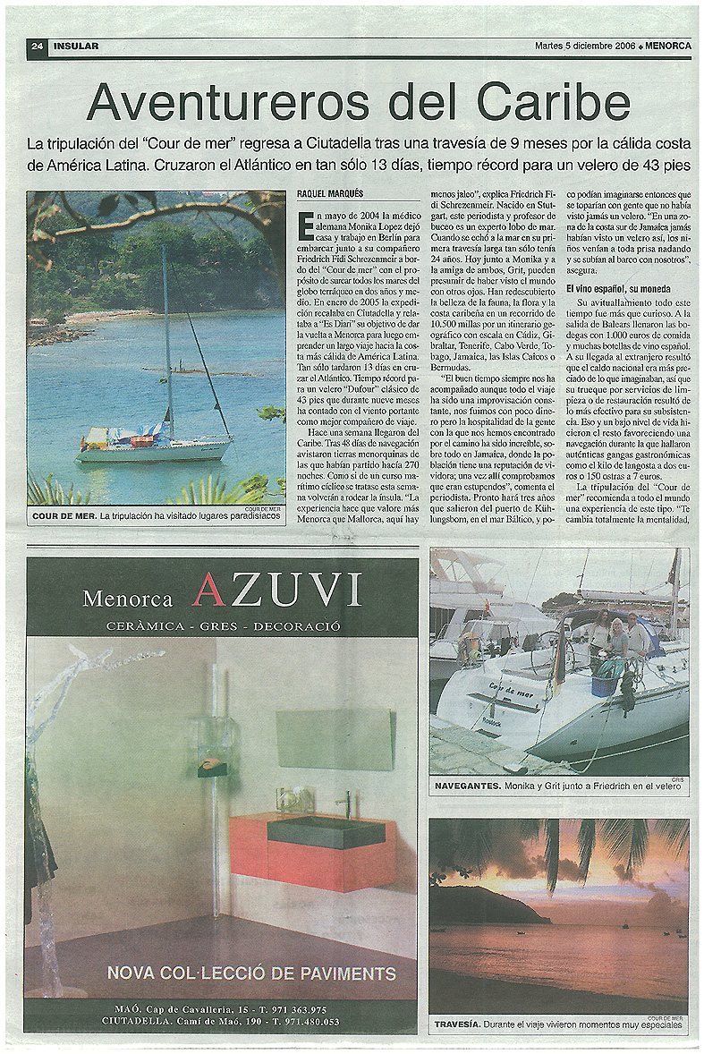 Menorca - Aventureros del Caribe - Teil 1